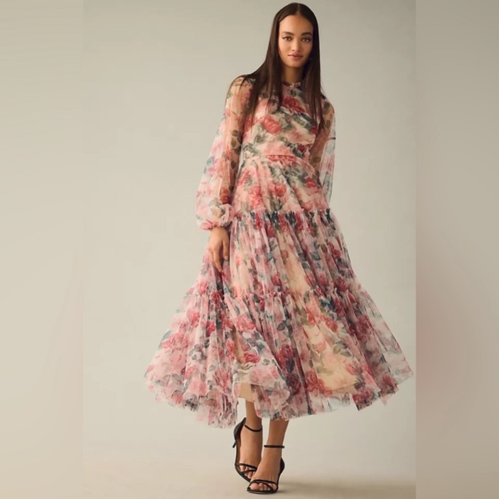 MAC DUGGAL
Tiered Tulle Dress Anthropologie - Picture 4 of 16